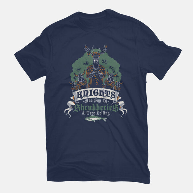 Knightly Shrubberies And Tree Felling-Unisex-Basic-Tee-Nemons