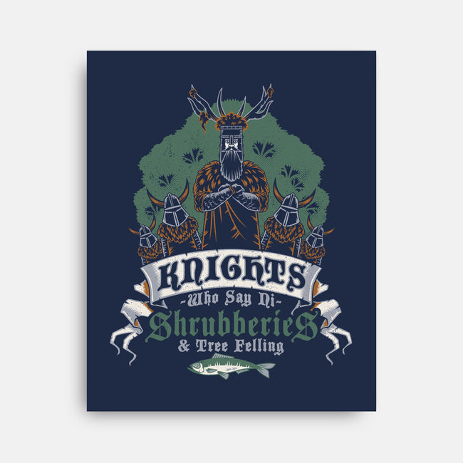 Knightly Shrubberies And Tree Felling-None-Stretched-Canvas-Nemons