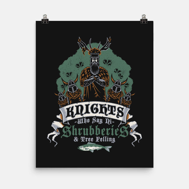Knightly Shrubberies And Tree Felling-None-Matte-Poster-Nemons