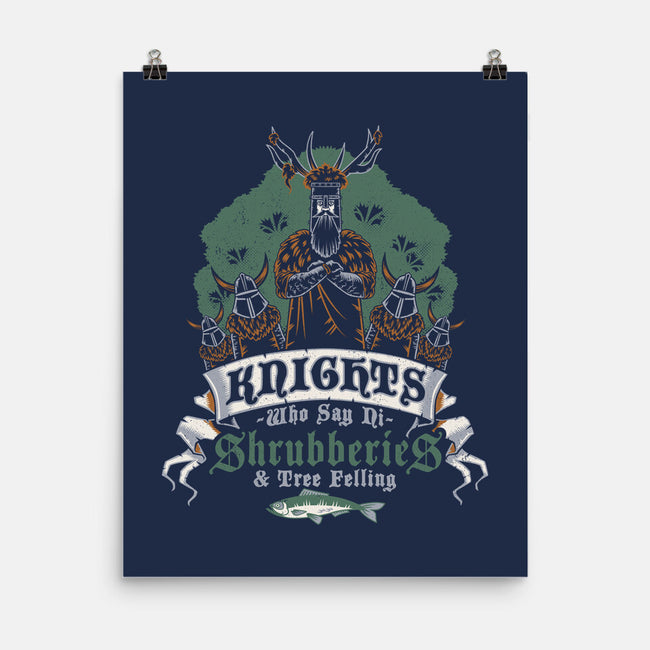 Knightly Shrubberies And Tree Felling-None-Matte-Poster-Nemons