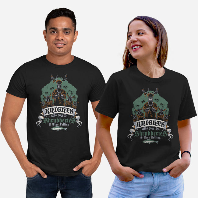 Knightly Shrubberies And Tree Felling-Unisex-Basic-Tee-Nemons