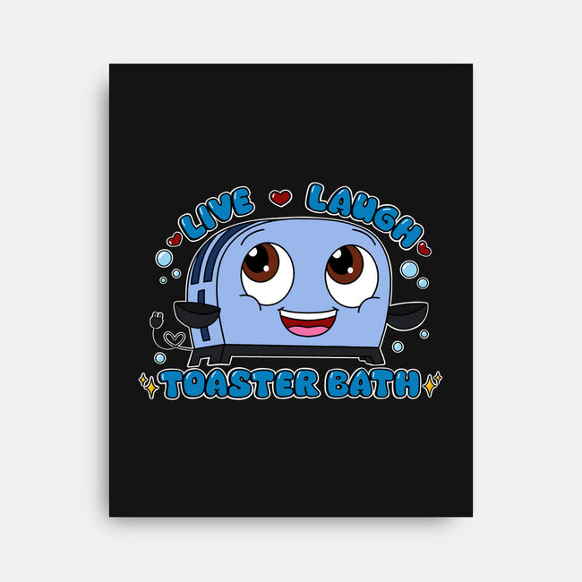 Live Laugh Toaster Bath-None-Stretched-Canvas-Alexhefe