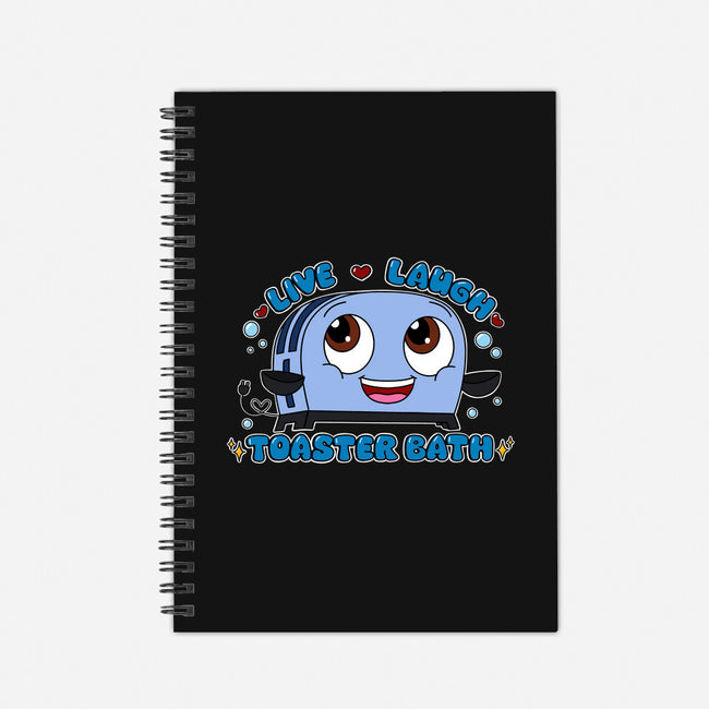 Live Laugh Toaster Bath-None-Dot Grid-Notebook-Alexhefe