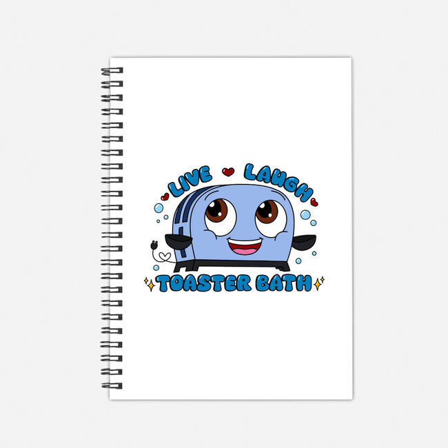 Live Laugh Toaster Bath-None-Dot Grid-Notebook-Alexhefe