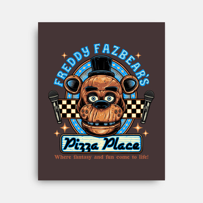 Freddy’s Pizza Place-None-Stretched-Canvas-momma_gorilla