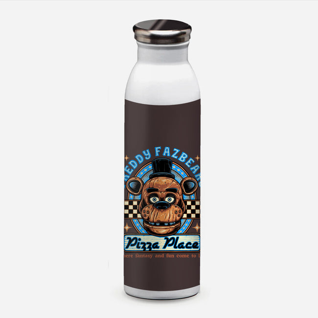 Freddy’s Pizza Place-None-Water Bottle-Drinkware-momma_gorilla