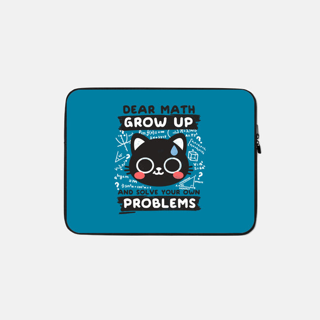 Math Confused Cat-None-Zippered-Laptop Sleeve-NemiMakeit