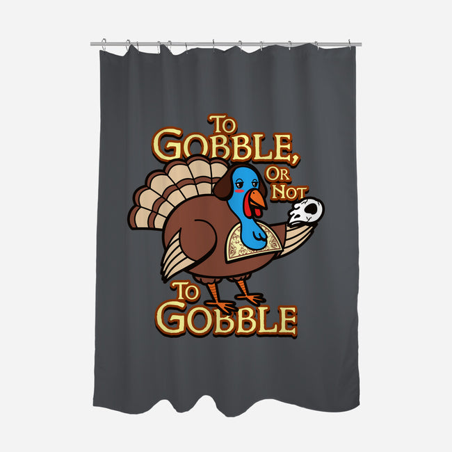 To Gobble Or Not To Gobble-None-Polyester-Shower Curtain-Boggs Nicolas