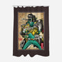 Green Ranger Woodblock-None-Polyester-Shower Curtain-DrMonekers