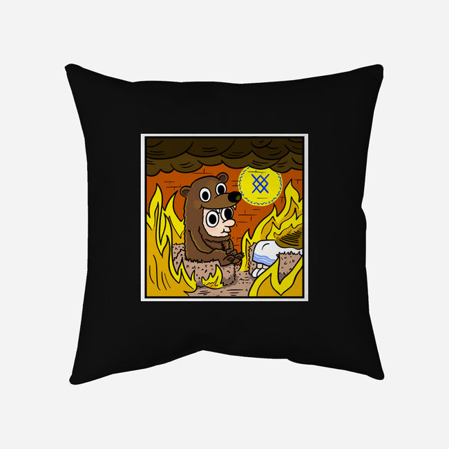 The Bear Is Fine-None-Removable Cover-Throw Pillow-MarianoSan
