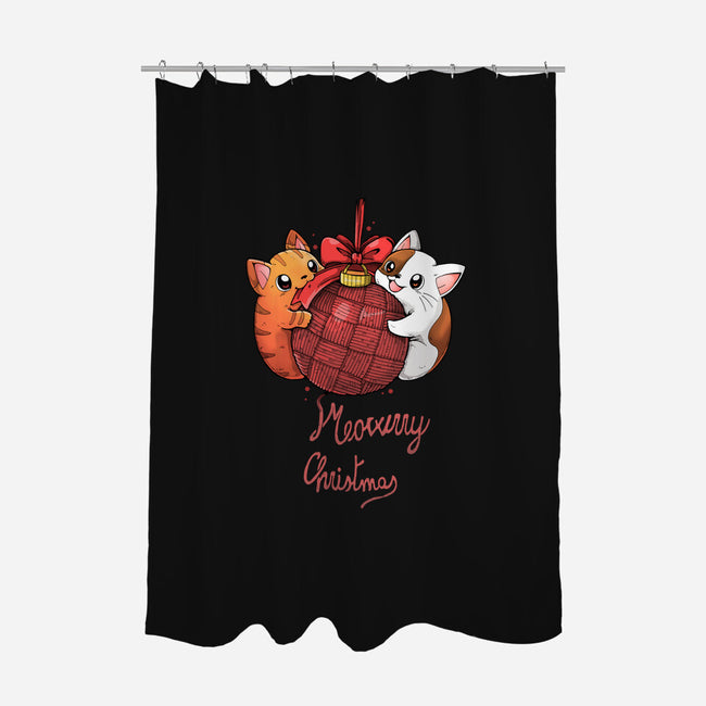 Meowrry Meowrry Christmas-None-Polyester-Shower Curtain-Vallina84