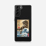 T-Rex In Japan Woodblock-Samsung-Snap-Phone Case-DrMonekers