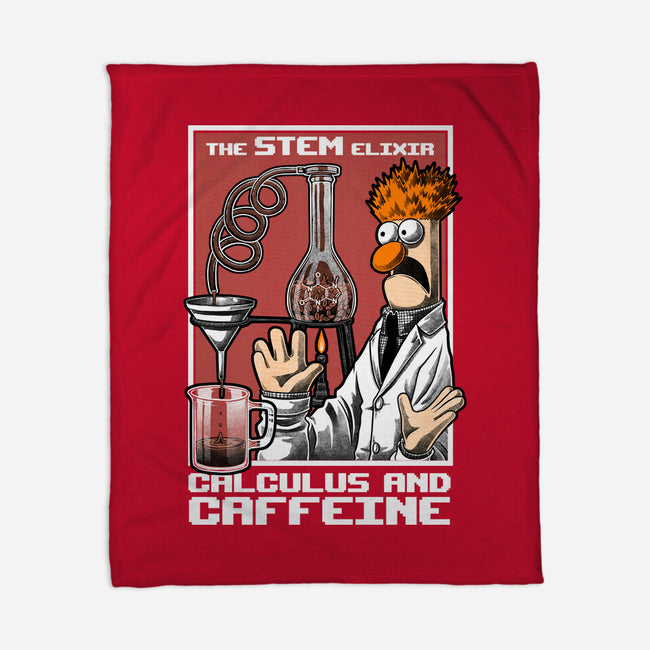 Science Puppet Coffee Lab-None-Fleece-Blanket-Studio Mootant