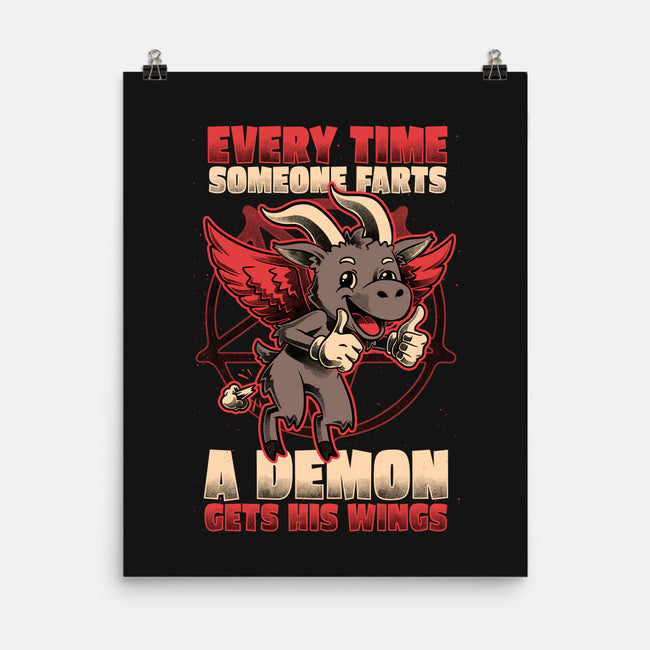 Demon Fart Wings-None-Matte-Poster-Studio Mootant