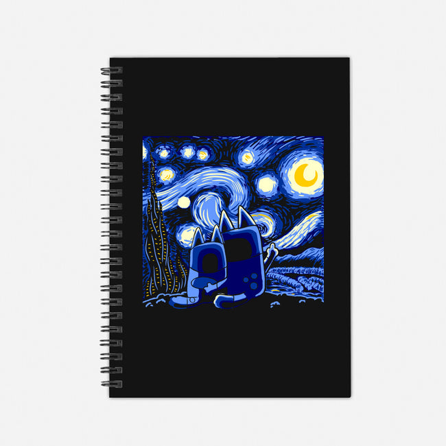 Bluey Bluey Night-None-Dot Grid-Notebook-naomori