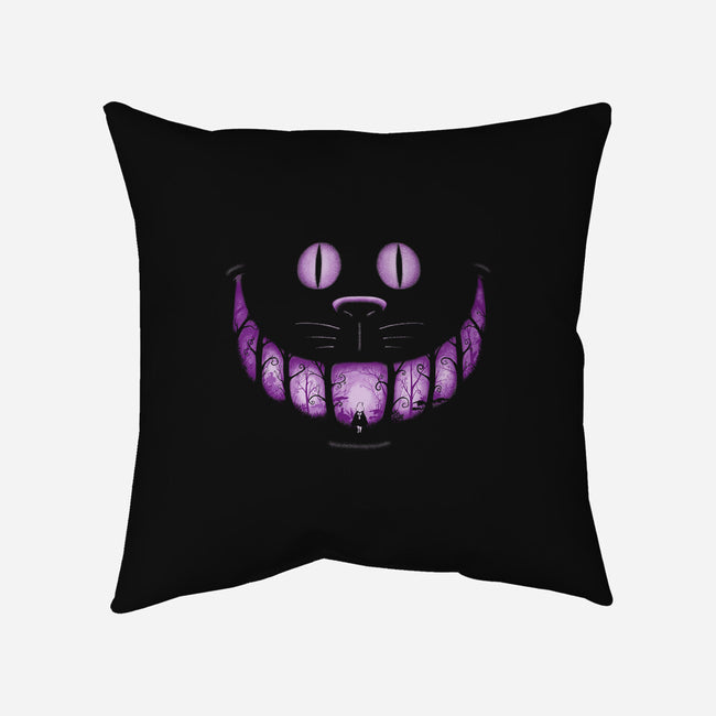 The Cheshire Smile-None-Removable Cover-Throw Pillow-sebasebi