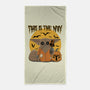 Treat Is The Way-None-Beach-Towel-retrodivision