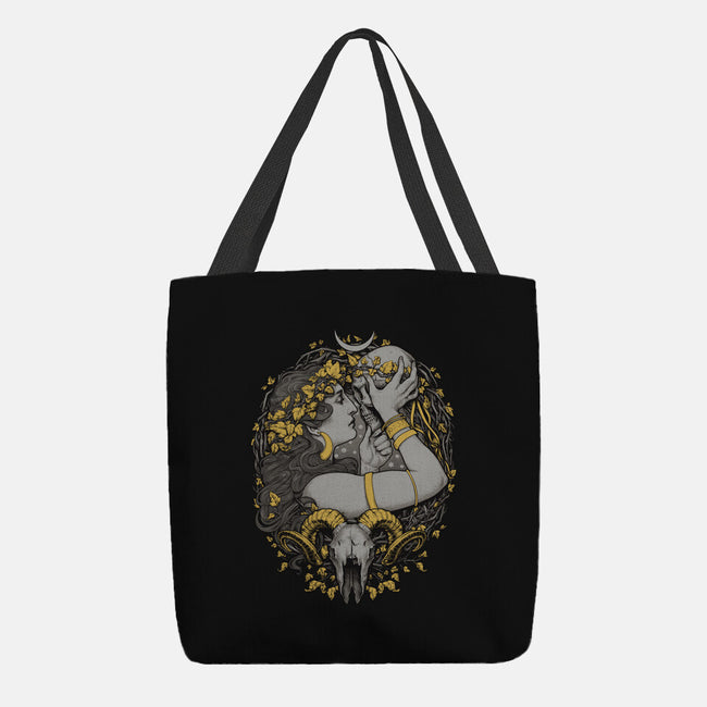 Skull Witch-None-Basic Tote-Bag-MedusaD