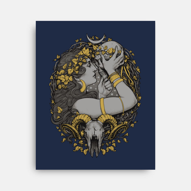 Skull Witch-None-Stretched-Canvas-MedusaD