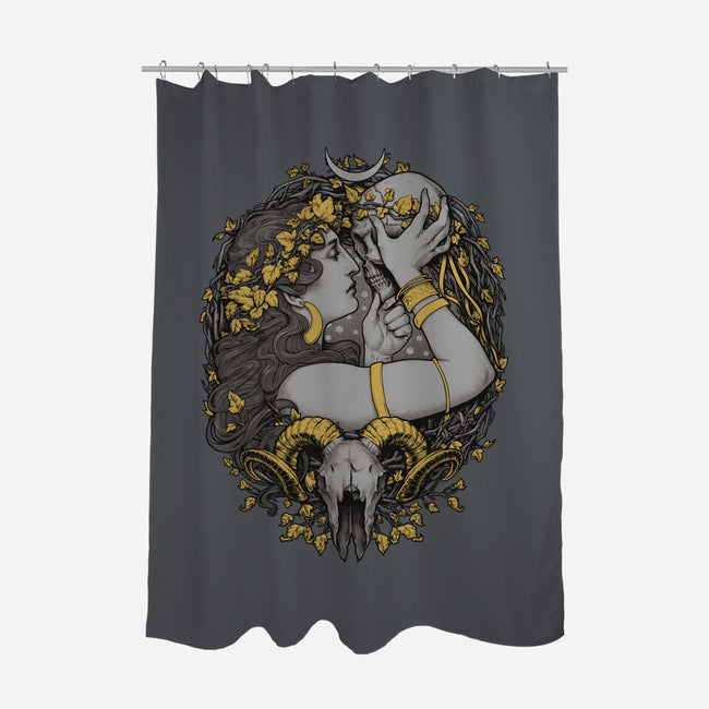 Skull Witch-None-Polyester-Shower Curtain-MedusaD