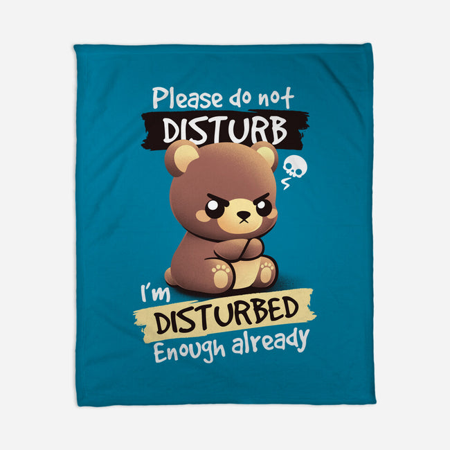 Disturbed Bear-None-Fleece-Blanket-NemiMakeit