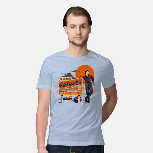 Michael's Garage-Mens-Premium-Tee-Hafaell