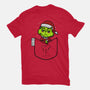 Pocket Grinch-Womens-Fitted-Tee-Boggs Nicolas