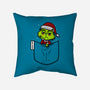 Pocket Grinch-None-Non-Removable Cover w Insert-Throw Pillow-Boggs Nicolas