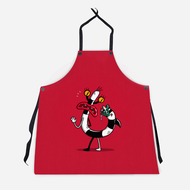 Worm Tail-Unisex-Kitchen-Apron-Raffiti