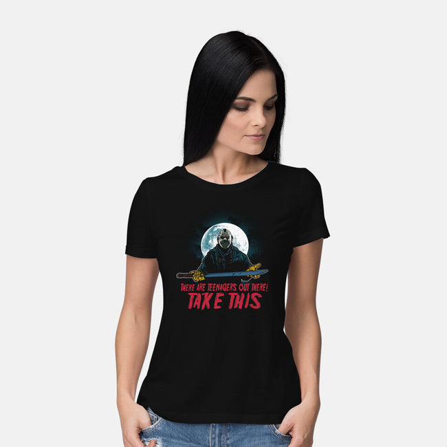 Teenagers Are Out There-Womens-Basic-Tee-AndreusD