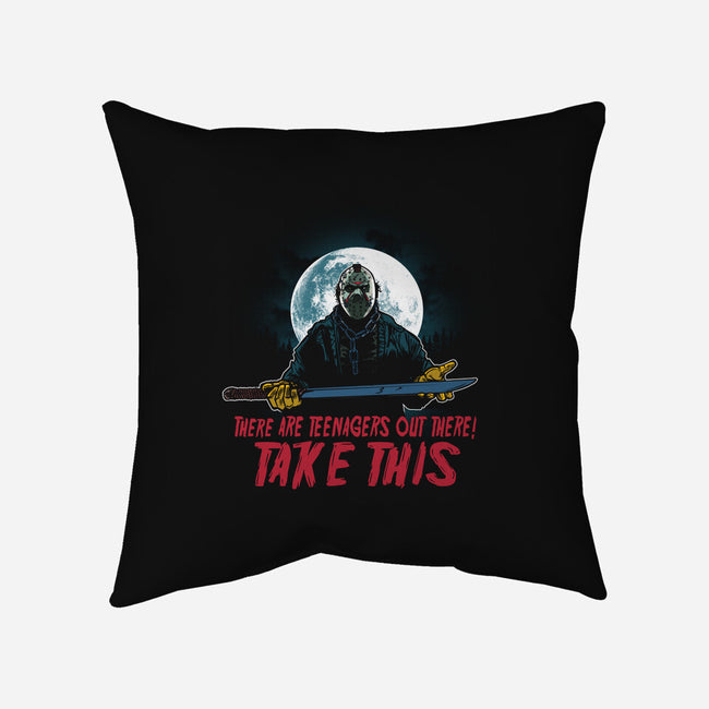Teenagers Are Out There-None-Removable Cover w Insert-Throw Pillow-AndreusD
