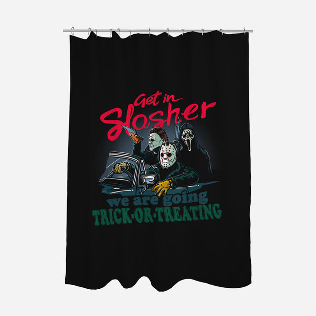 Get In Slasher-None-Polyester-Shower Curtain-AndreusD