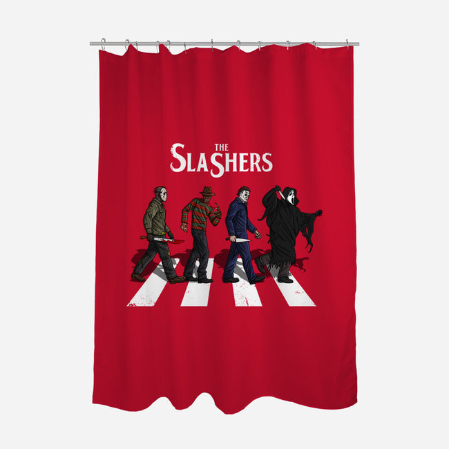 The Slashers-None-Polyester-Shower Curtain-drbutler