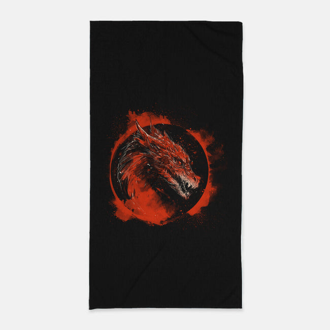 Mortal Dragon-None-Beach-Towel-kharmazero