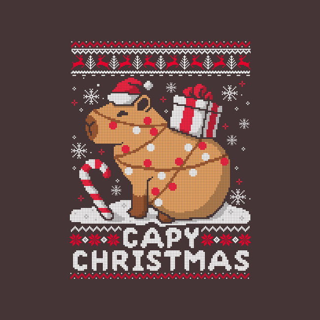Capy Christmas-None-Stretched-Canvas-NemiMakeit