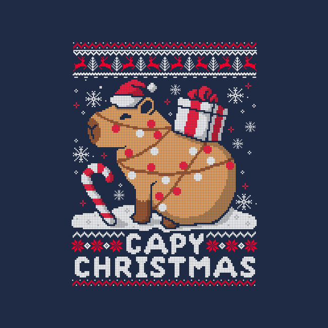 Capy Christmas-None-Stretched-Canvas-NemiMakeit