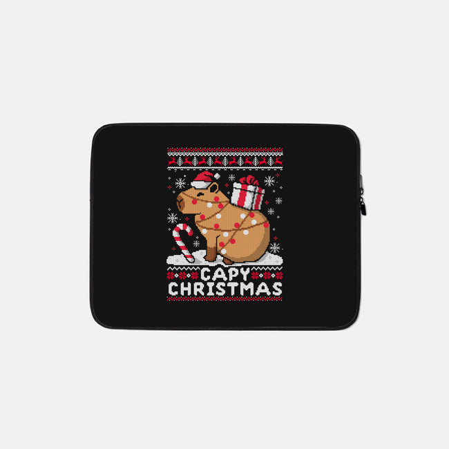 Capy Christmas-None-Zippered-Laptop Sleeve-NemiMakeit