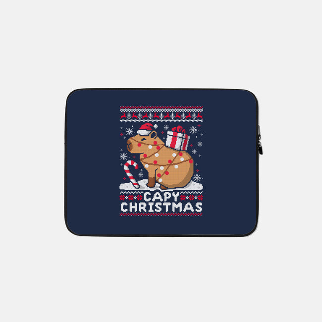 Capy Christmas-None-Zippered-Laptop Sleeve-NemiMakeit