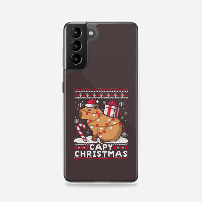 Capy Christmas-Samsung-Snap-Phone Case-NemiMakeit
