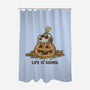 Life Is Gourd-None-Polyester-Shower Curtain-Xentee