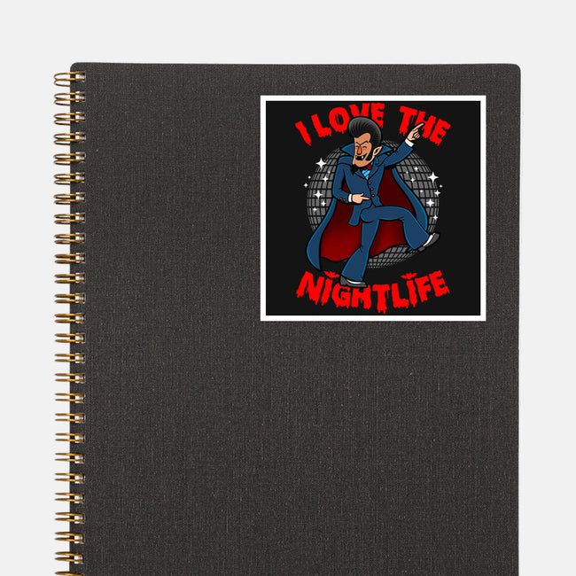 I Love The Nightlife-None-Glossy-Sticker-Boggs Nicolas