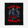 I Love The Nightlife-None-Fleece-Blanket-Boggs Nicolas