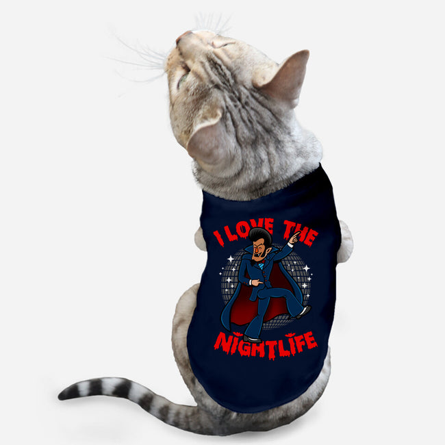 I Love The Nightlife-Cat-Basic-Pet Tank-Boggs Nicolas