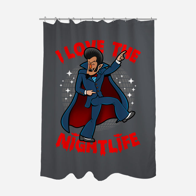 I Love The Nightlife-None-Polyester-Shower Curtain-Boggs Nicolas