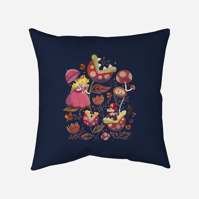 The Princess And The Plumber-None-Removable Cover-Throw Pillow-Gemma Roman