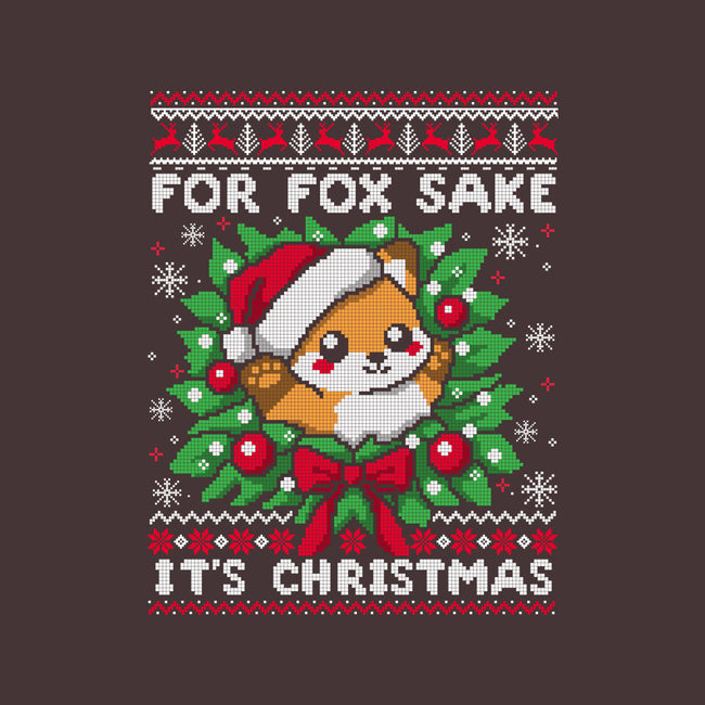 For Fox Sake It's Christmas-Unisex-Kitchen-Apron-NemiMakeit