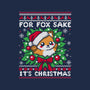 For Fox Sake It's Christmas-None-Removable Cover-Throw Pillow-NemiMakeit