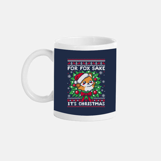 For Fox Sake It's Christmas-None-Mug-Drinkware-NemiMakeit