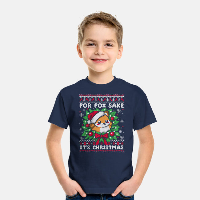 For Fox Sake It's Christmas-Youth-Basic-Tee-NemiMakeit