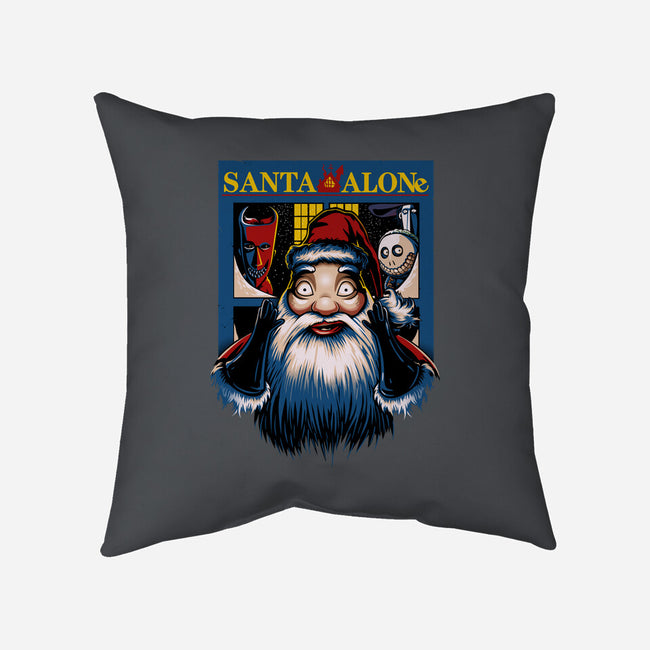 Santa Alone-None-Removable Cover-Throw Pillow-daobiwan